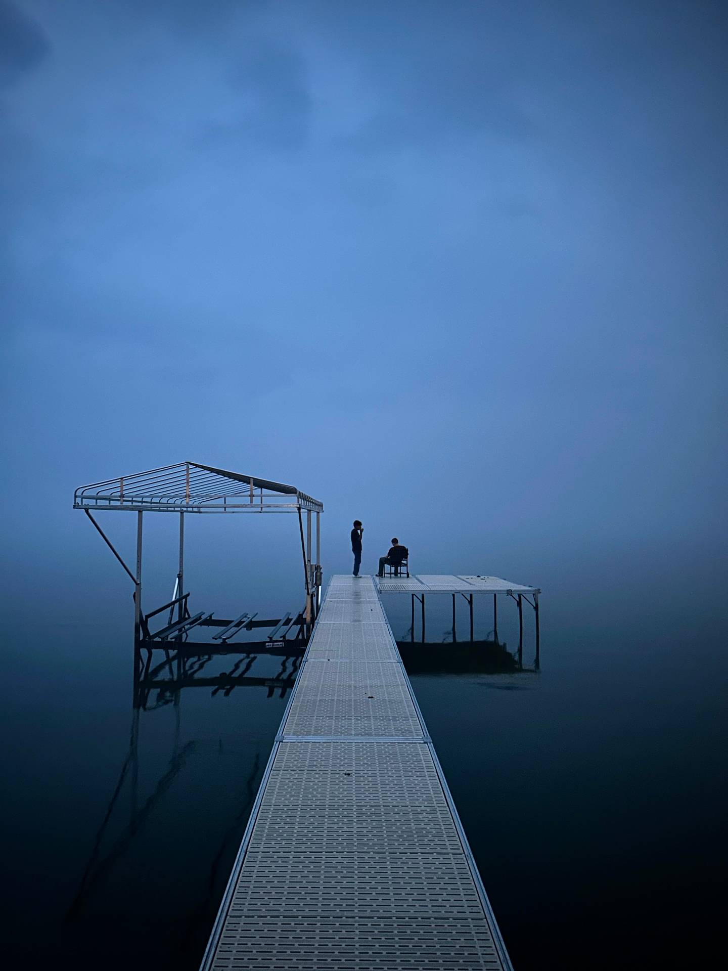 Blue Hour Dock: Landscape · Lake, MN by Xander Uselmann