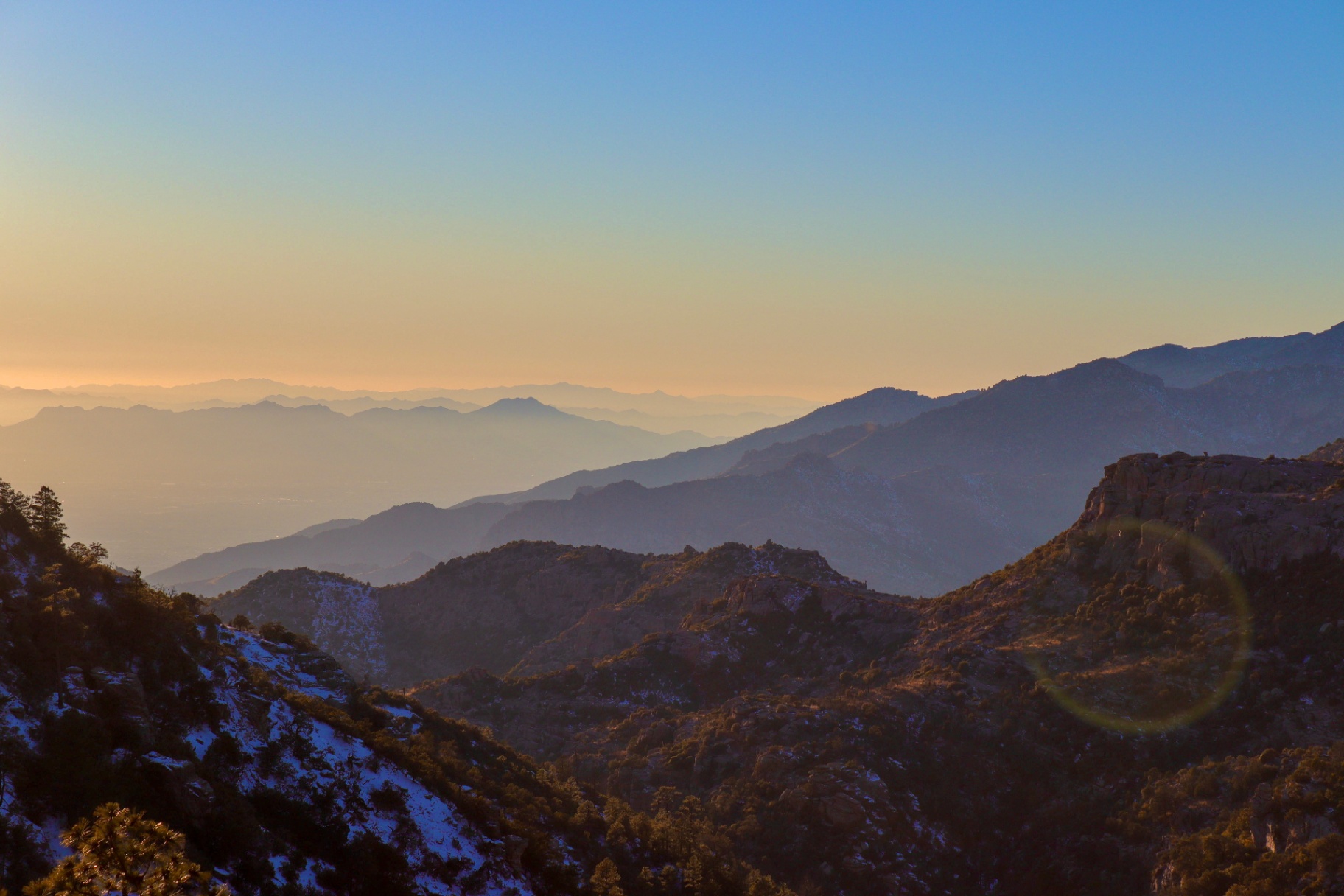 Layered Peaks: Landscape · Sunset by Xander Uselmann