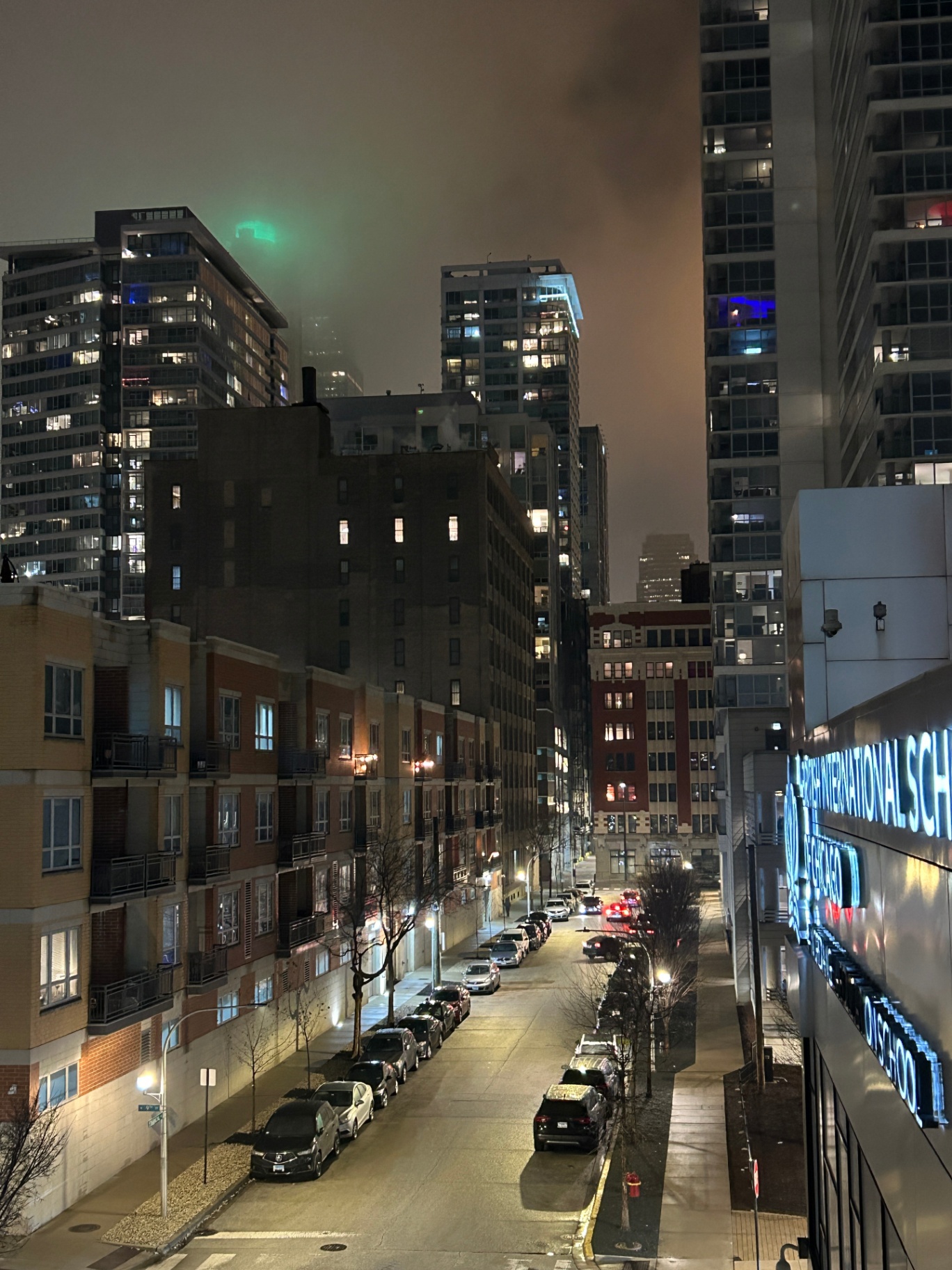 Fog Over Chicago: Cityscape · Night by Xander Uselmann